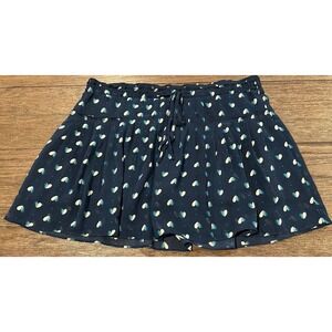 Y2k 2000s American Eagle blue heart chiffon pleated skirt sz M schoolgirl preppy